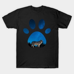 Wolf paw print T-Shirt